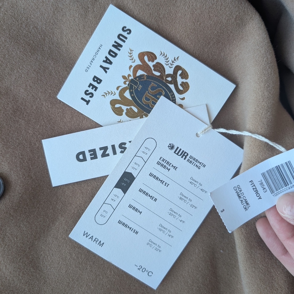 NWT Aritzia Sunday Best Fitzroy Coat in Gold Camel - Picture 13 of 15